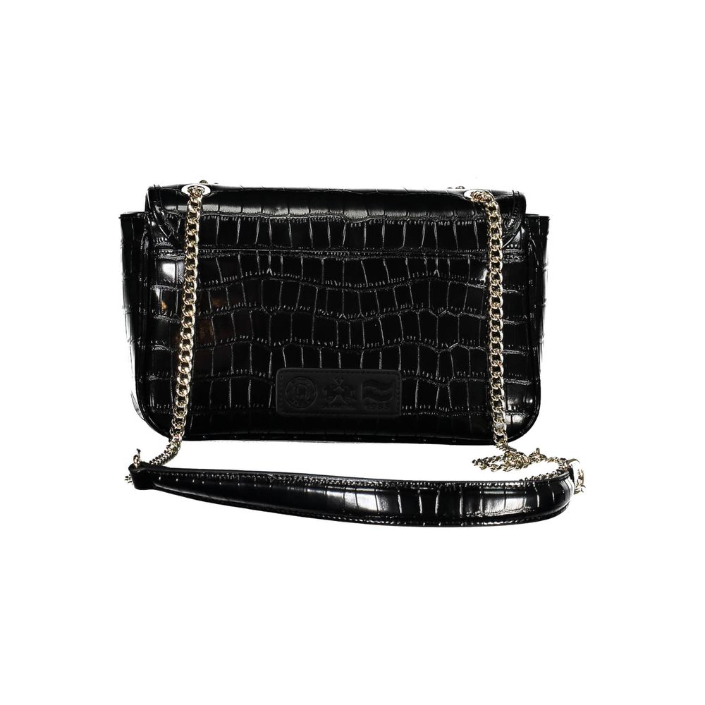 La Martina Black Polyethylene Handbag La Martina
