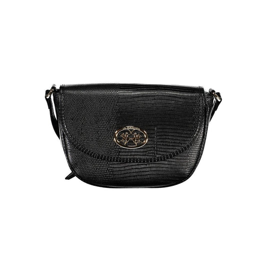 La Martina Black Polyethylene Handbag La Martina