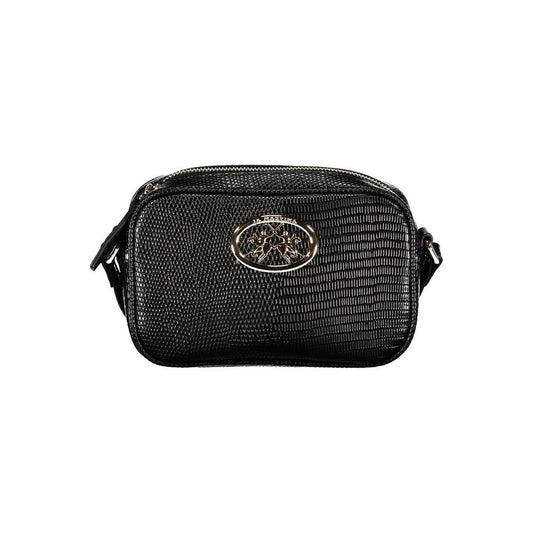 La Martina Black Polyethylene Handbag La Martina