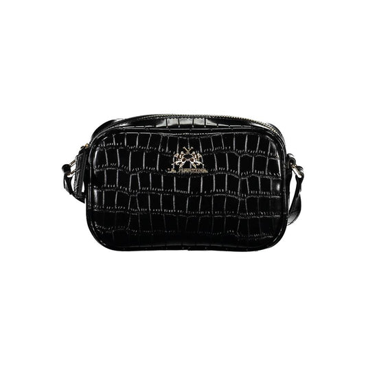 La Martina Black Polyethylene Handbag La Martina