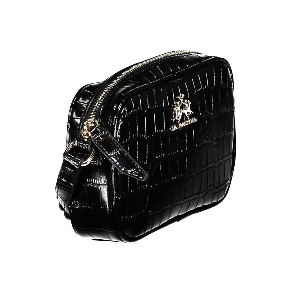 La Martina Black Polyethylene Handbag La Martina