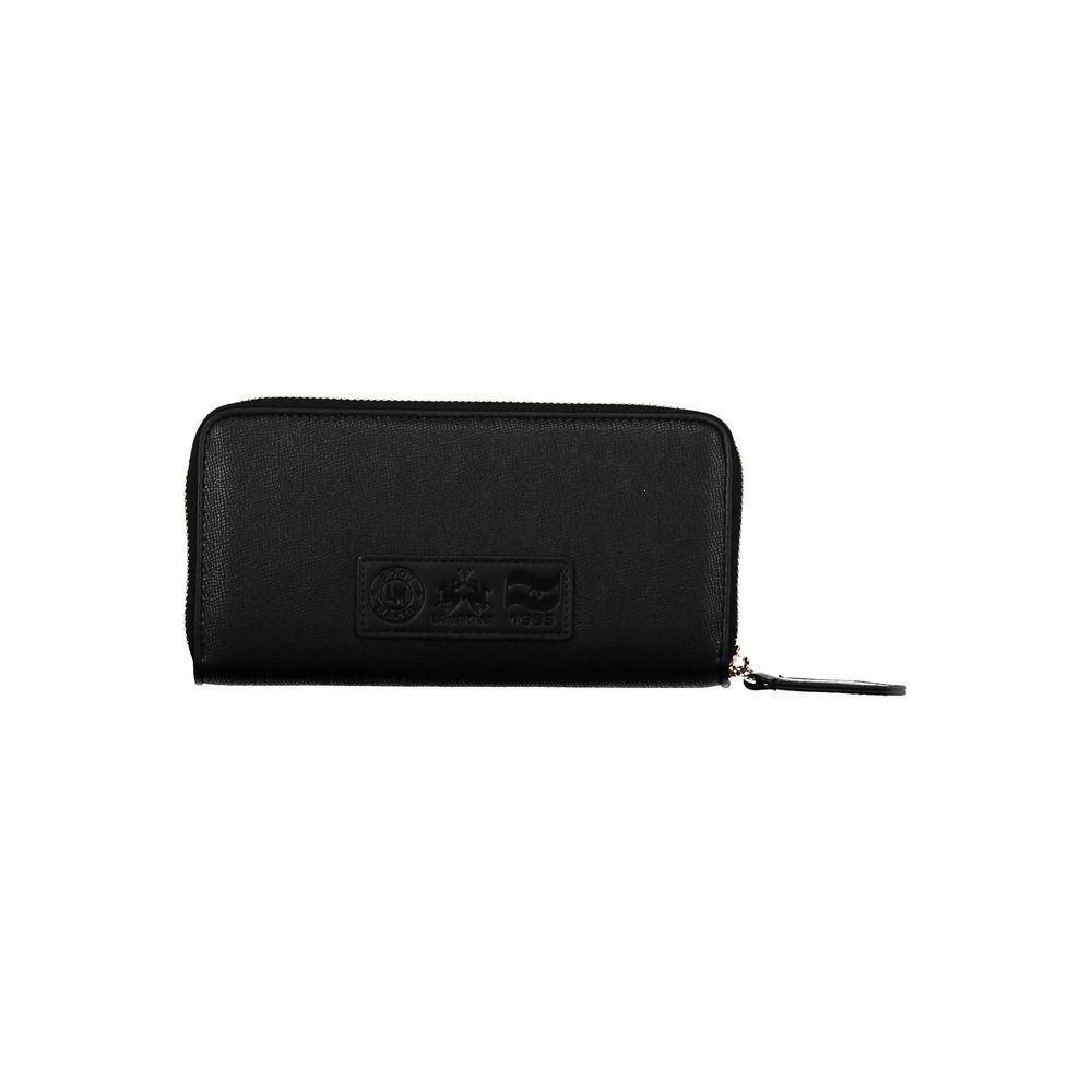 La Martina Black Polyethylene Wallet La Martina