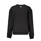 Black cotton women's sweater by Cavalli Class with a classic fit and subtle branding visible.