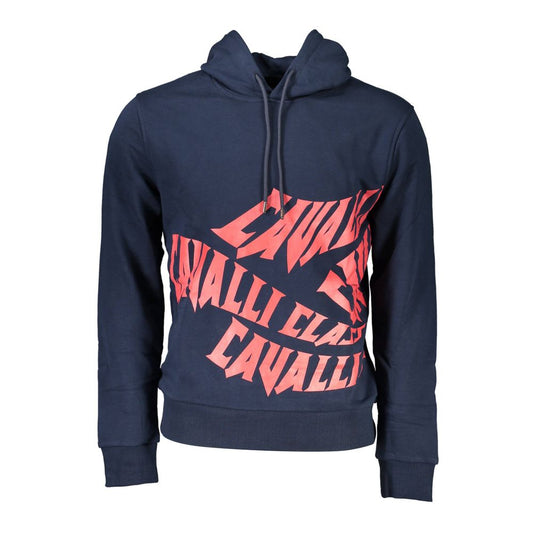 Cavalli Class Blue Cotton Sweater Cavalli Class