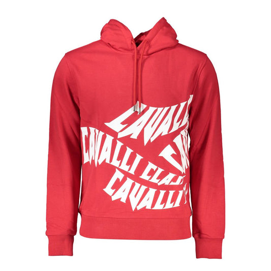 Cavalli Class Red Cotton Sweater Cavalli Class