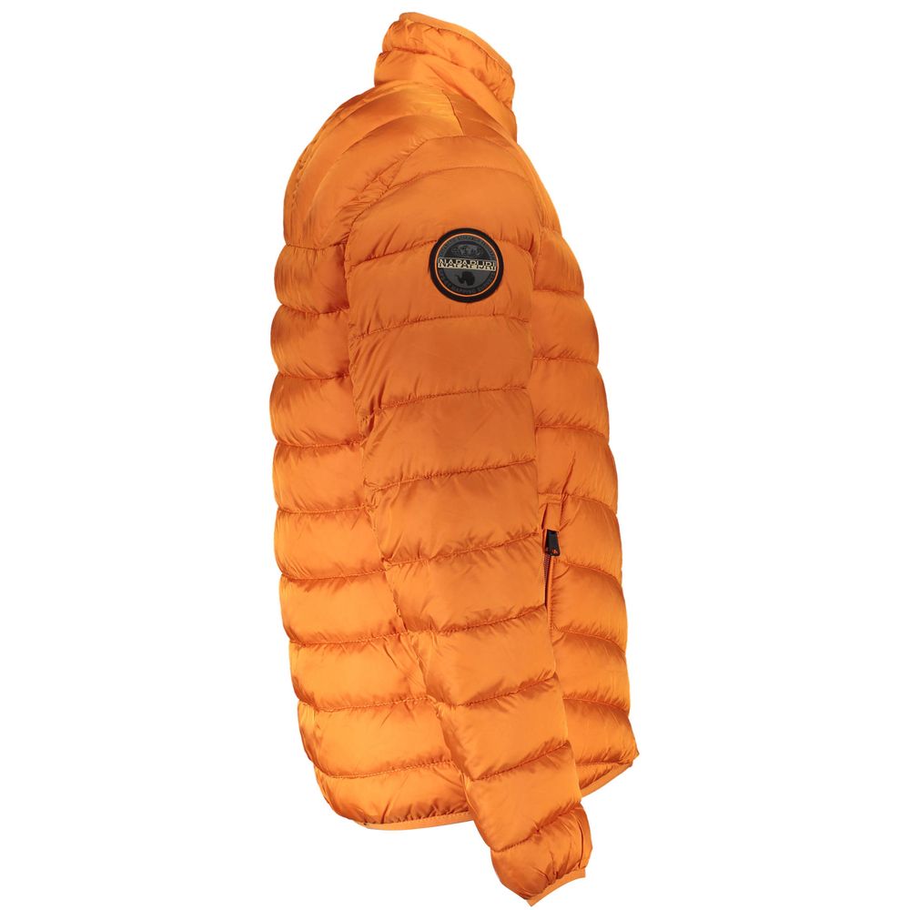 Napapijri Orange Polyamide Jacket Napapijri