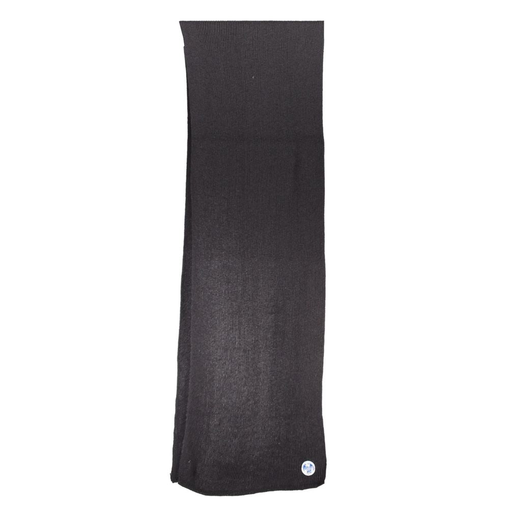 North Sails Black Cotton Men Scarf North Sails