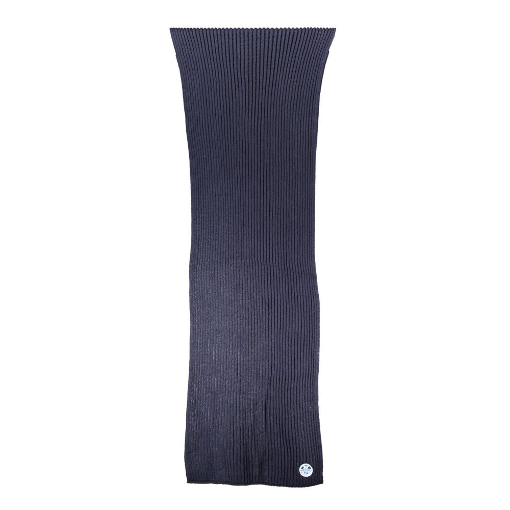 North Sails Blue Cotton Men Scarf North Sails
