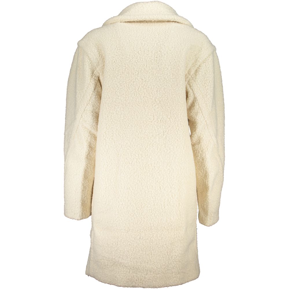 Desigual White Polyester Jackets & Coat Desigual