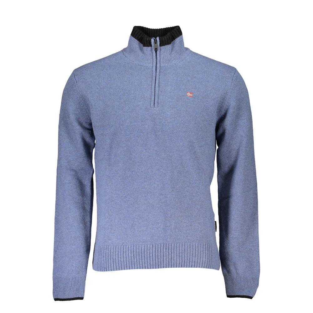 Napapijri Blue Fabric Sweater Napapijri