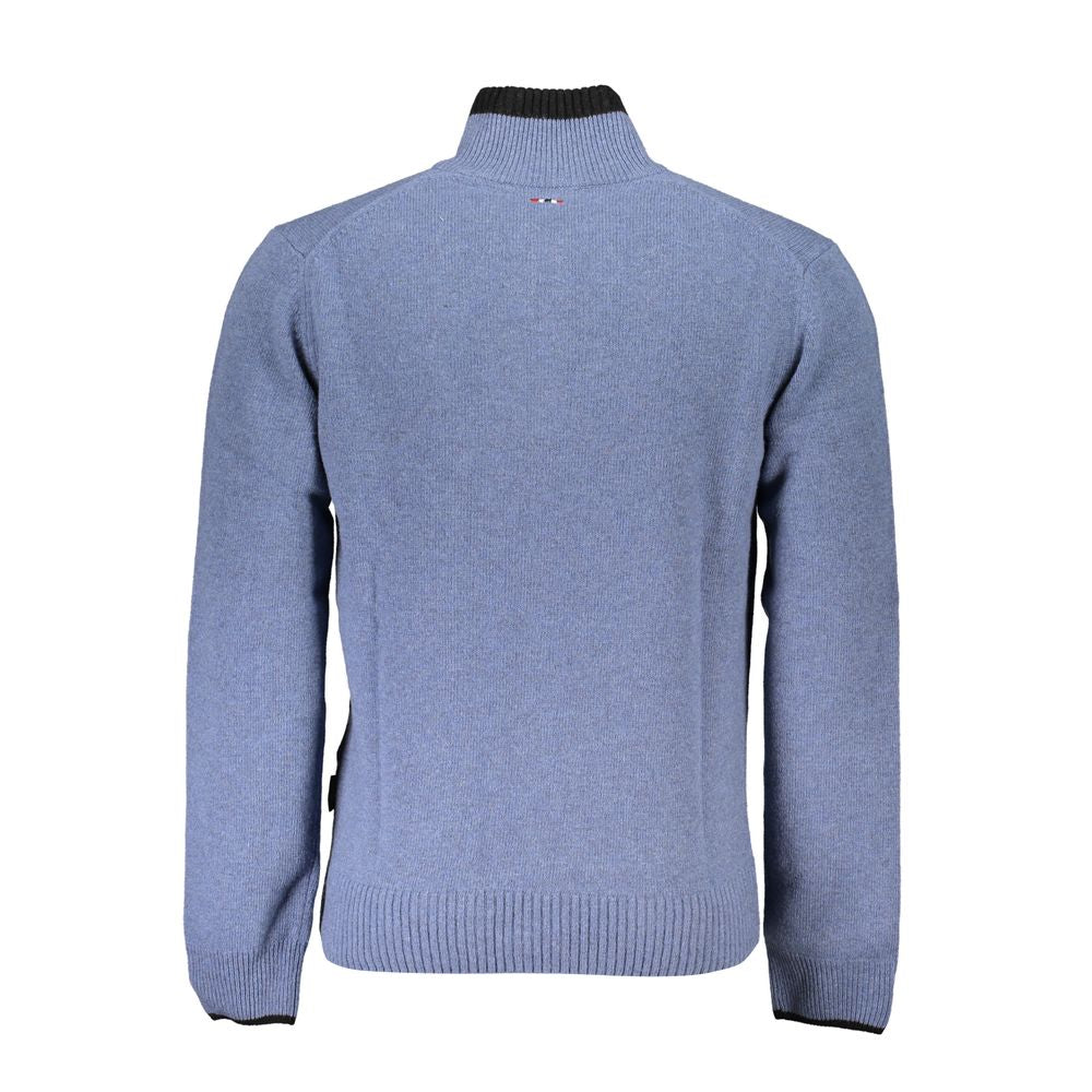Napapijri Blue Fabric Sweater Napapijri