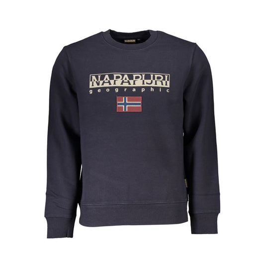 Napapijri Blue Cotton Sweater Napapijri
