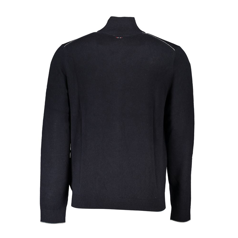 Napapijri Black Fabric Sweater Napapijri
