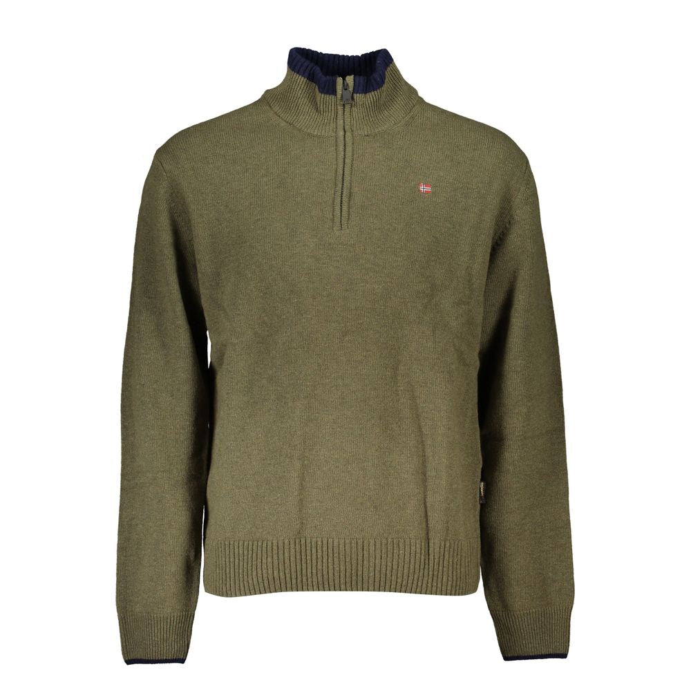 Napapijri Green Fabric Sweater Napapijri