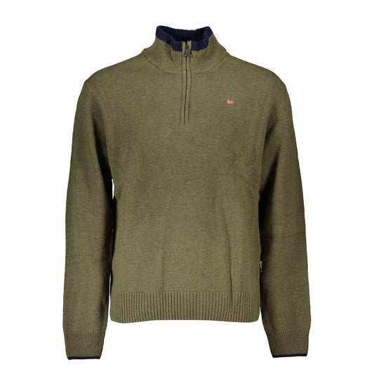 Napapijri Green Fabric Sweater Napapijri