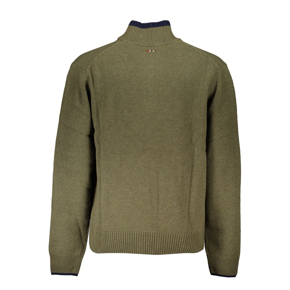 Napapijri Green Fabric Sweater Napapijri