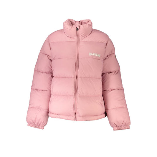 Napapijri Pink Polyamide Jackets & Coat Napapijri
