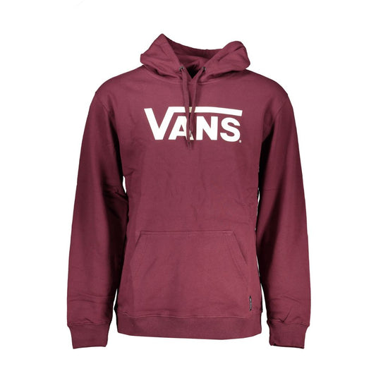 Vans Red Cotton Men Sweater with Hood Vans