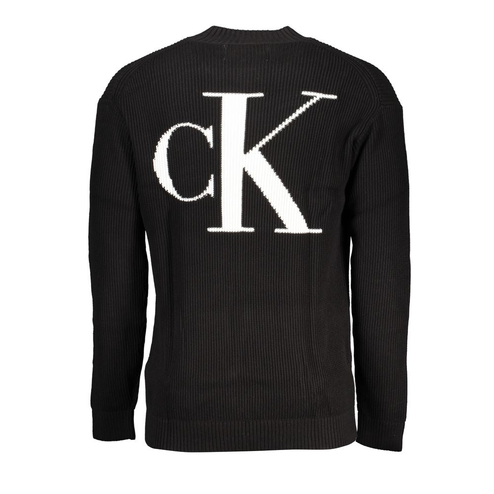 Calvin Klein Black Cotton Sweater Calvin Klein