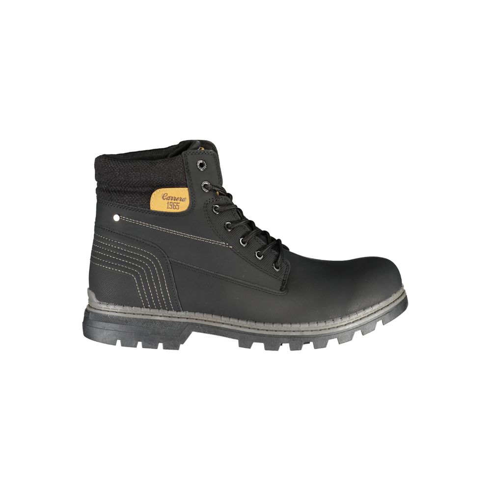 Carrera Nero Poliuretano men's stivaletto with black polyurethane material and stylish ankle boot design.