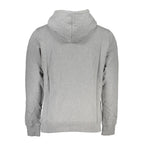 Calvin Klein Grigio cotton men's sweatshirt with crew neck and long sleeves, casual and comfortable for everyday wear.