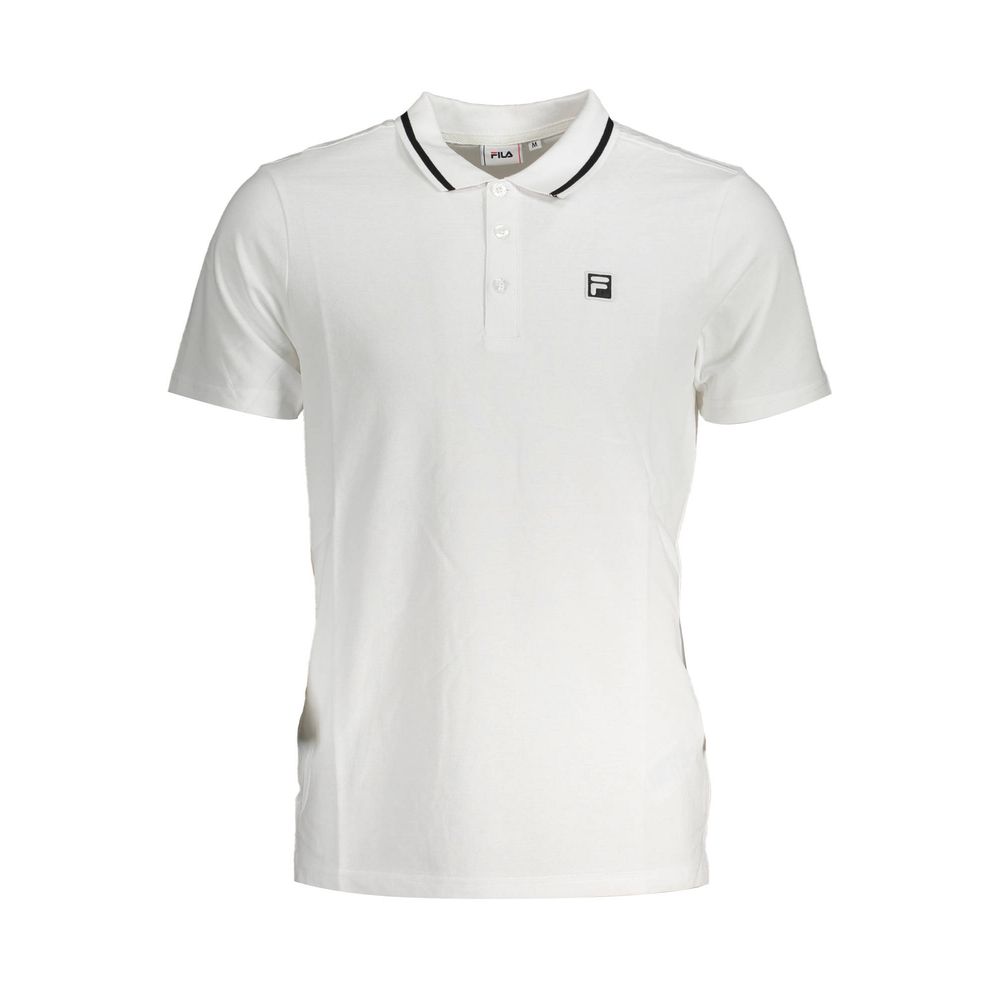 Fila White Cotton Mens Polo Shirt Fila