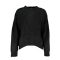 Black acrylic turtleneck sweater for women by Patrizia Pepe, featuring a cozy and stylish design.