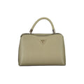 Guess Jeans Verde poliuretano women's handbag with sleek design and adjustable strap, showcasing stylish green leather-like material.