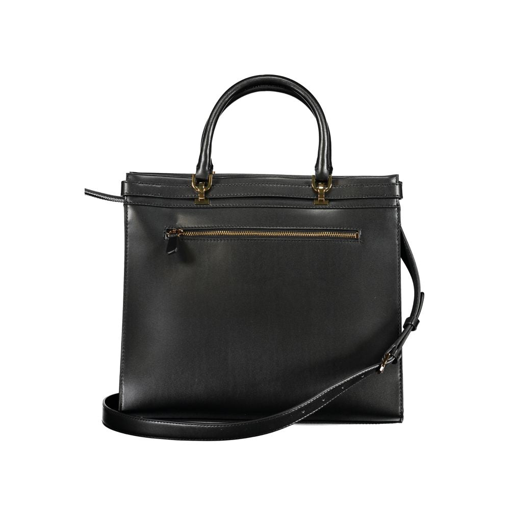 Guess Jeans Black Polyurethane Women Handbag - Eljoys Fashion 