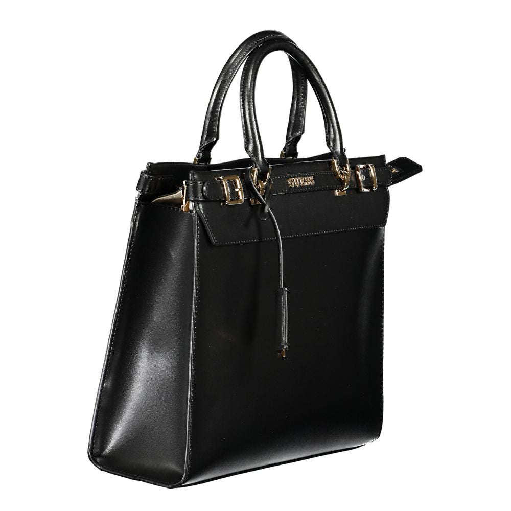 Guess Jeans Black Polyurethane Women Handbag - Eljoys Fashion 