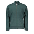 La Martina Verde cotton men's sweatshirt with a round neckline and logo detail, casual wear for everyday style.