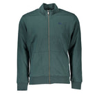 La Martina Verde cotton men's sweatshirt with a round neckline and logo detail, casual wear for everyday style.