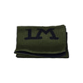 La Martina Verde acrylic men's scarf with green and white stripe pattern, soft and stylish accessory for cold weather.