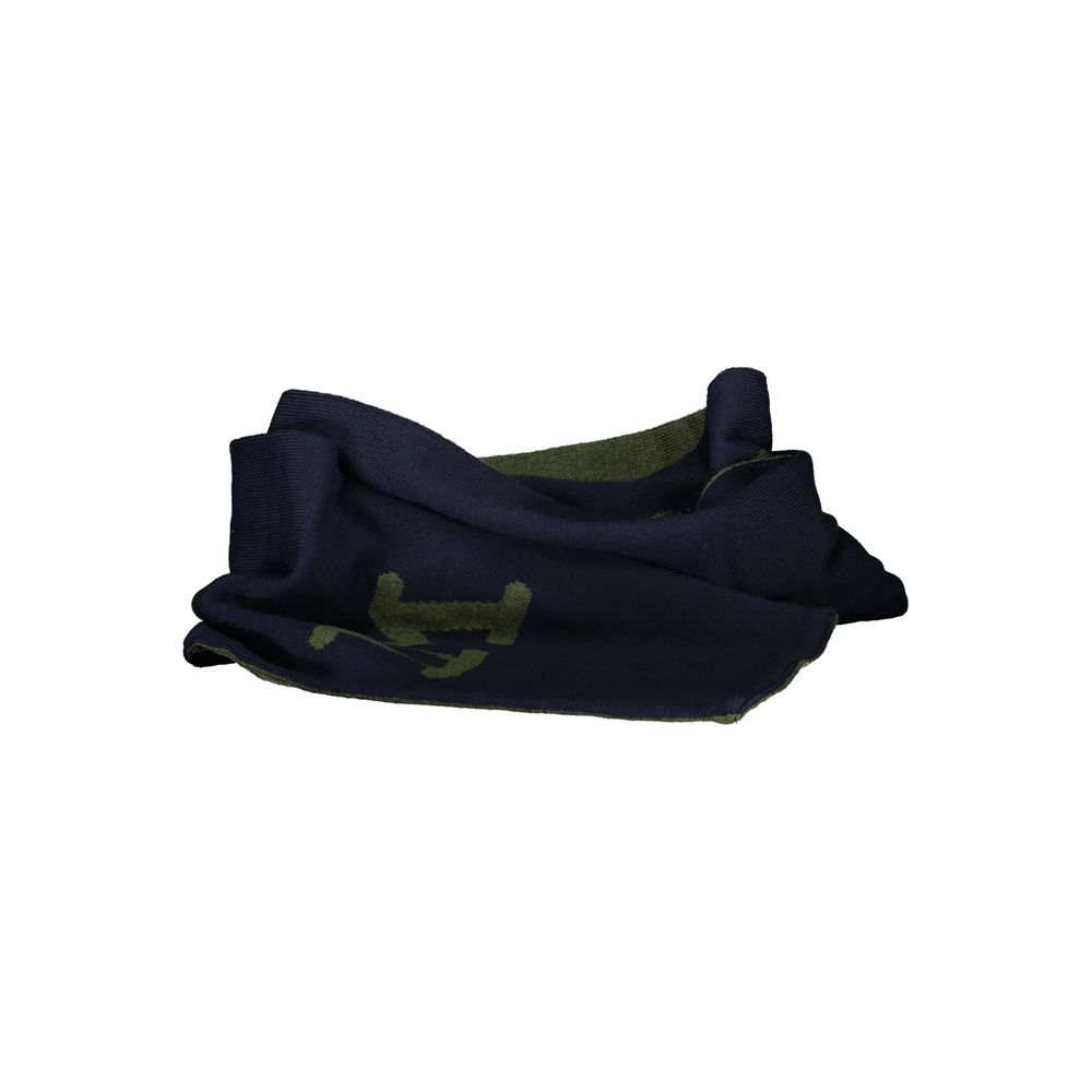 La Martina green acrylic men's scarf with a soft, textured fabric and subtle brand logo detail.