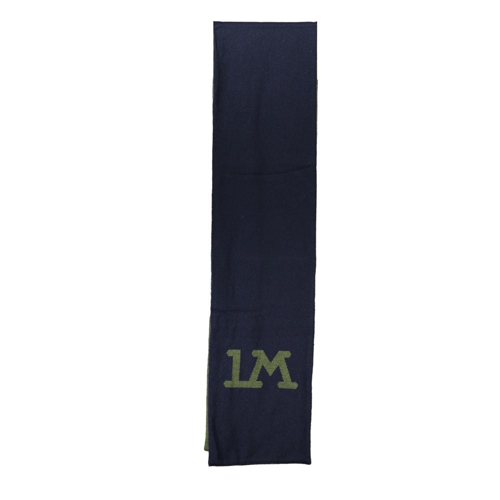La Martina green acrylic men's scarf featuring a soft, textured fabric and classic design for stylish warmth.