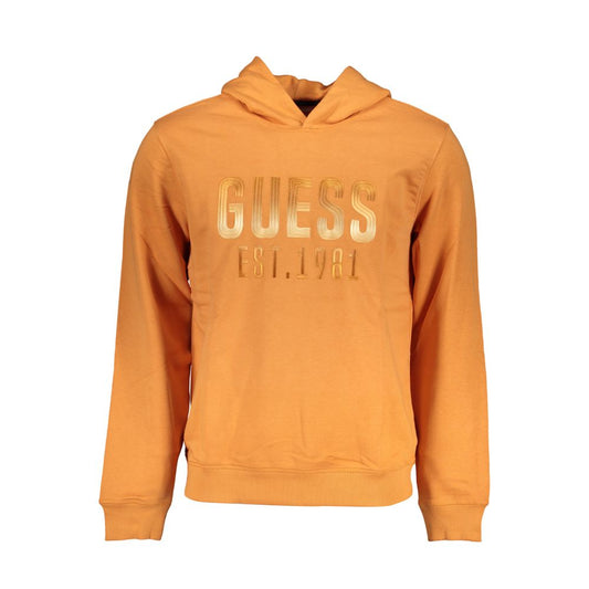 Guess Jeans Orange Cotton Sweater Guess Jeans