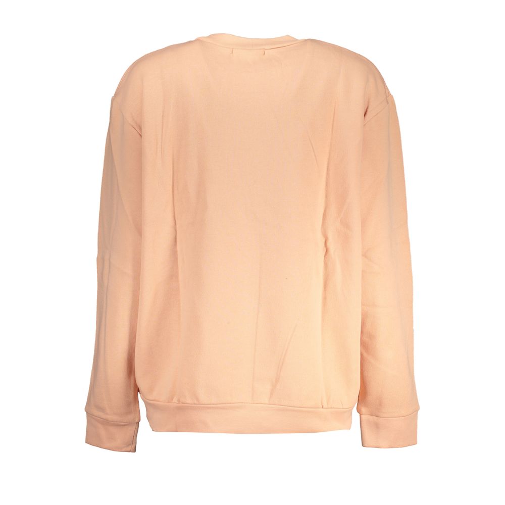 Cavalli Class Rosa polyester women's sweatshirt with a relaxed fit and subtle branding, shown in a soft pink color.