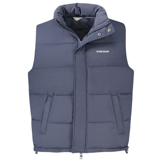 Guess Jeans Blue Polyester Jacket Guess Jeans