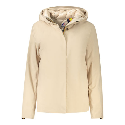 K-WAY Beige Polyester Jackets & Coat K-WAY