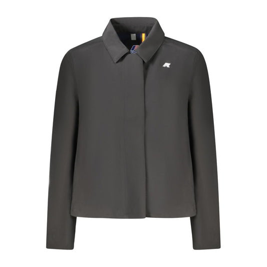 K-WAY Black Polyester Jackets & Coat K-WAY