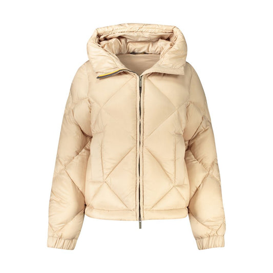 K-WAY Beige Polyester Jackets & Coat K-WAY