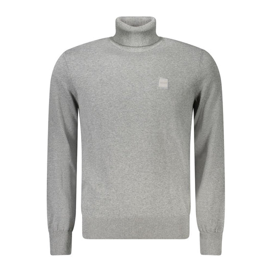 Hugo Boss Gray Cotton Sweater Hugo Boss