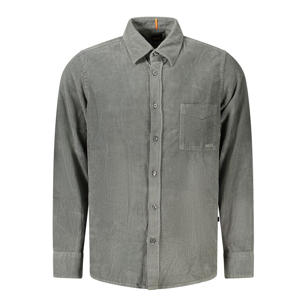 Hugo Boss Green Cotton Shirt Hugo Boss