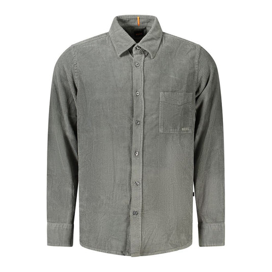 Hugo Boss Green Cotton Shirt Hugo Boss