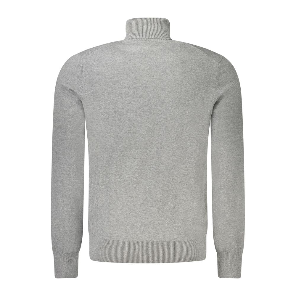 Hugo Boss Gray Cotton Sweater Hugo Boss