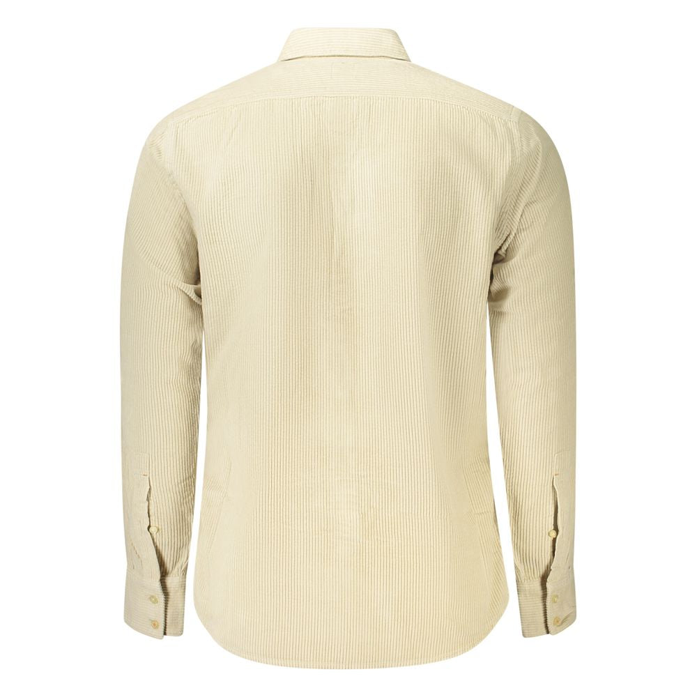 Hugo Boss Beige Cotton Shirt Hugo Boss
