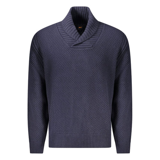 Hugo Boss Blue Wool Sweater Hugo Boss
