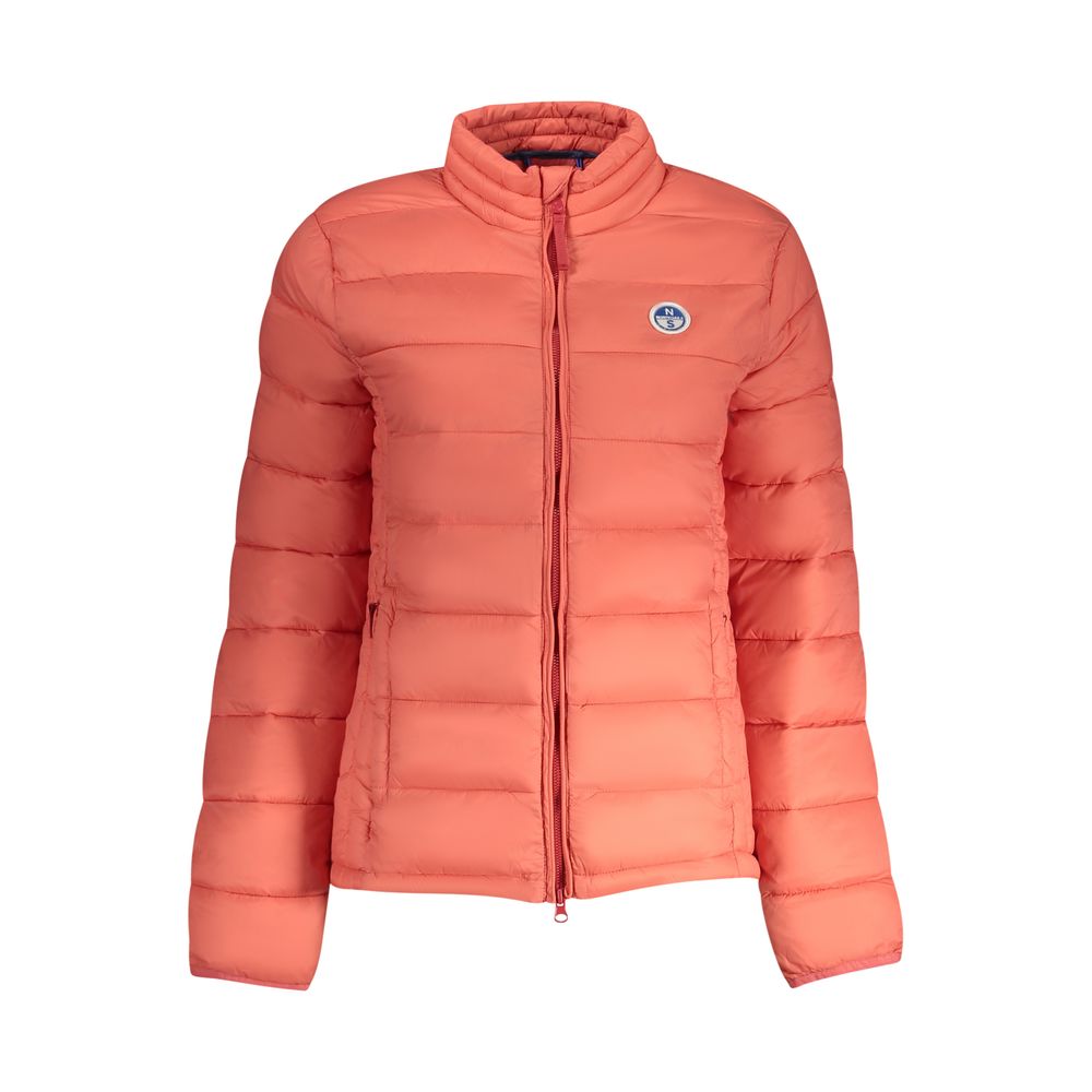 North Sails Rosa Poliammide women's jacket shown in navy with front zipper and collar, designed for outdoor wind protection.