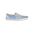 Vans Azzurro polyester women's sneaker with blue fabric upper and white rubber sole, casual athletic footwear.