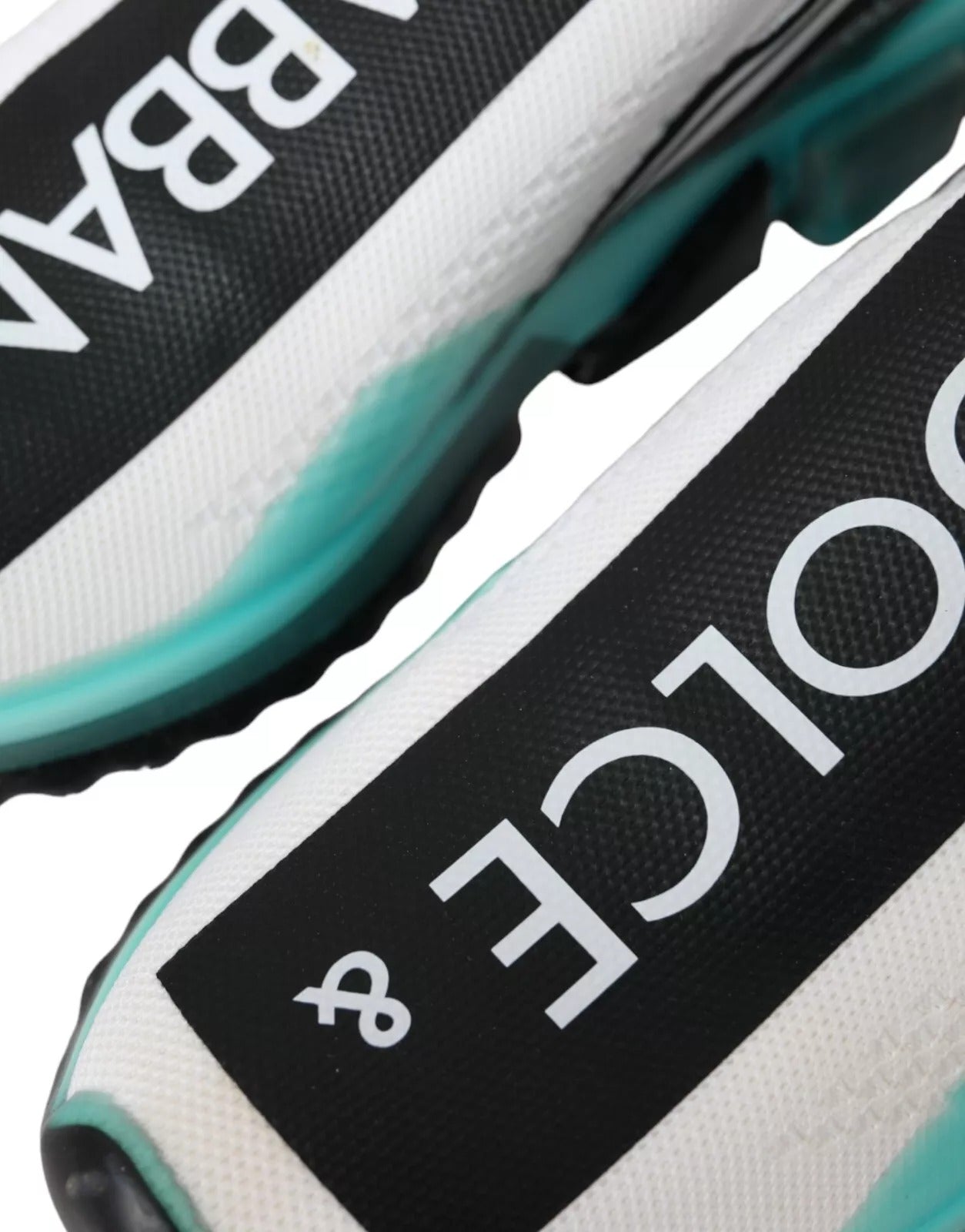 Dolce & Gabbana Black White Blue Slip On Sorrento Sneakers Dolce & Gabbana